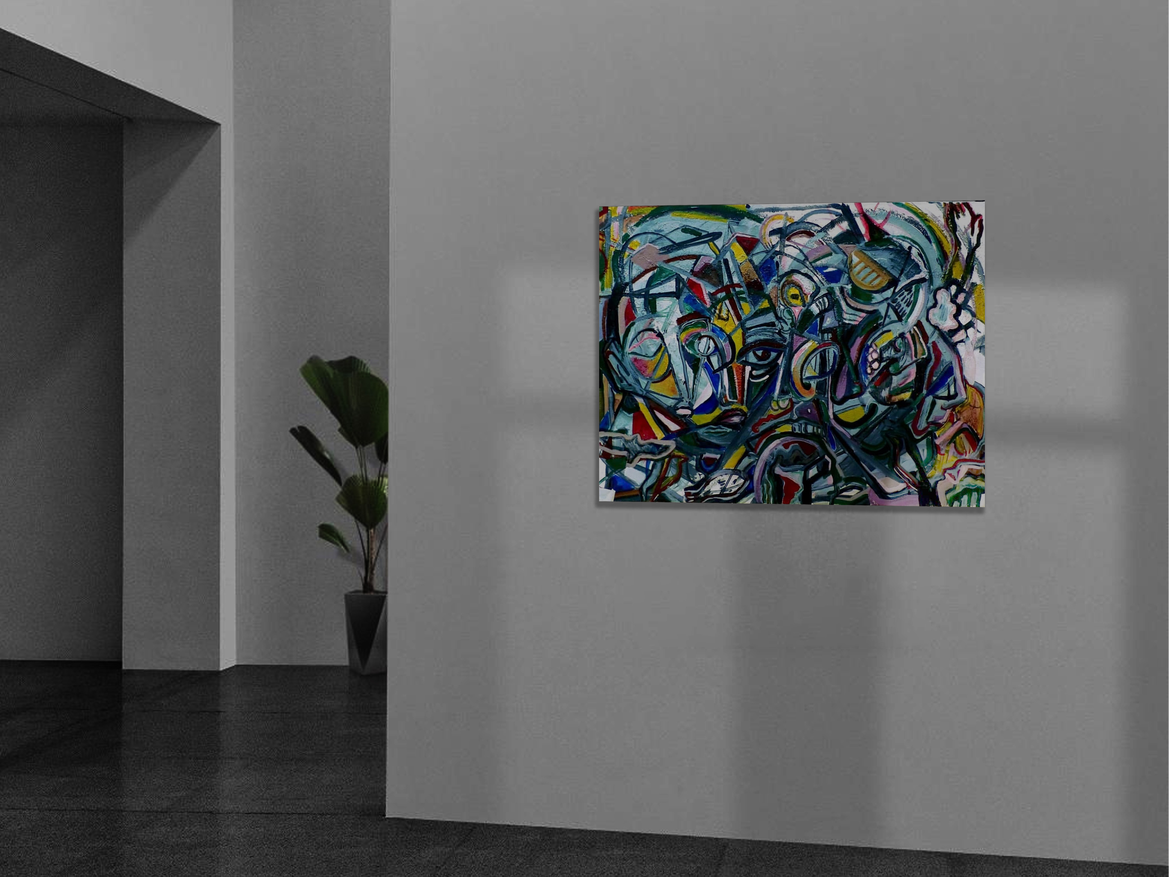 Akril na platnu, Vortex, 2022